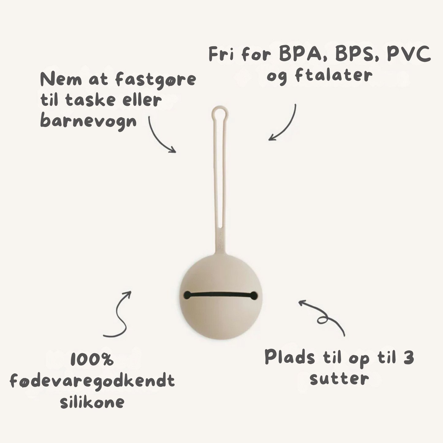 Mushie Sutteboks i Silikone - Blush