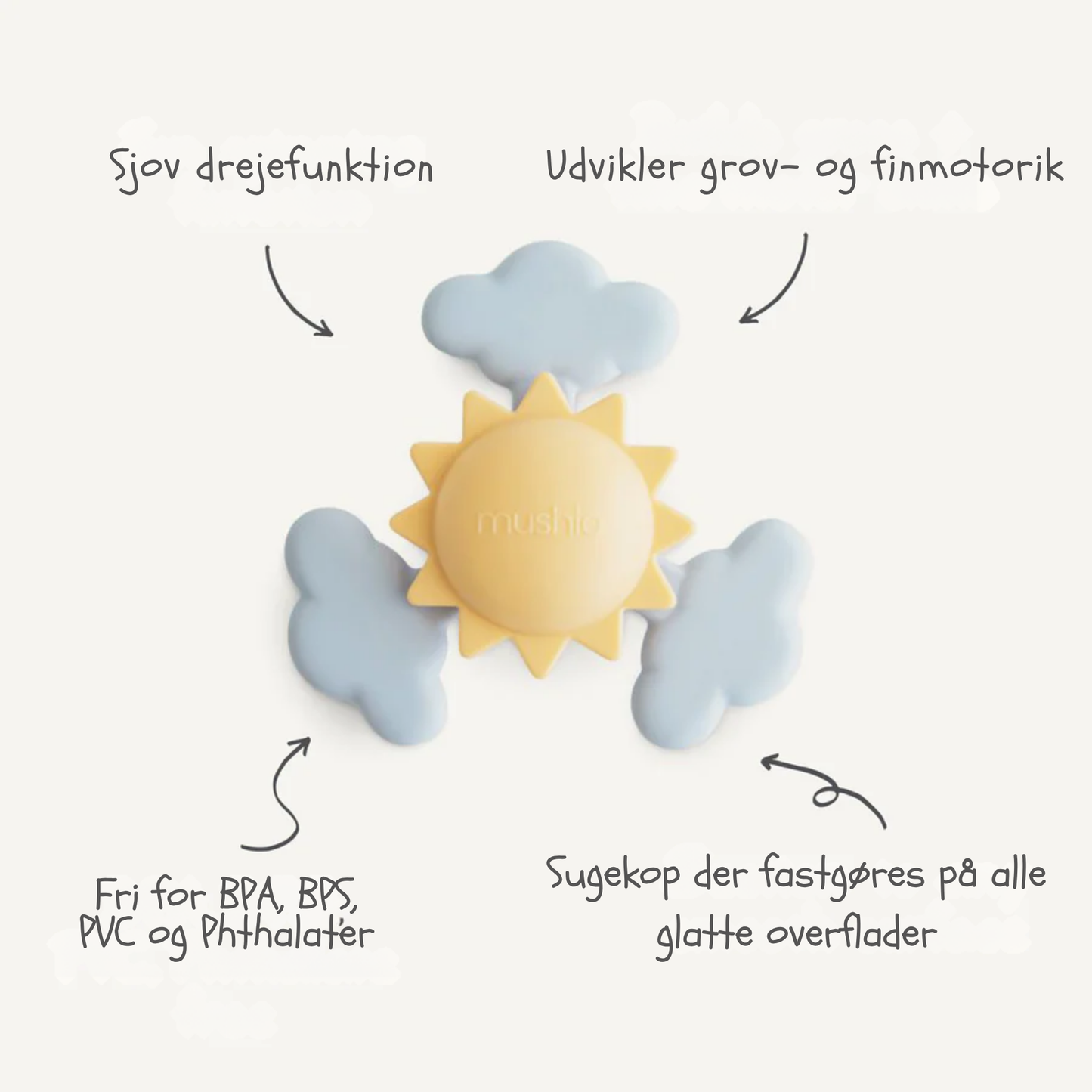 Mushie Sugekop-Spinner – Solskin