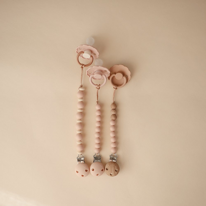 Mushie Suttekæde – Hera (100% Silikone) Blush