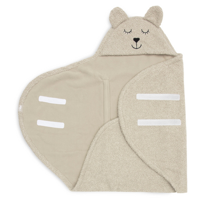 Jollein Wikkeldeken Bear Boucle – Olive Green