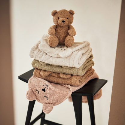 Jollein Wikkeldeken Bear Boucle – Olive Green