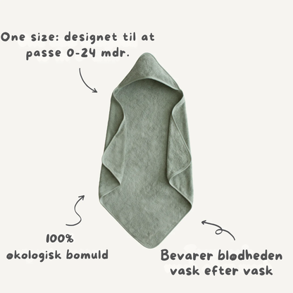 Mushie Hættehåndklæde (Økologisk bomuld) – Fog