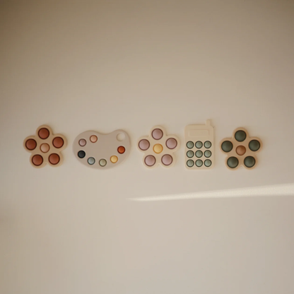 Mushie Malerpalette - Sanselegetøj i silikone