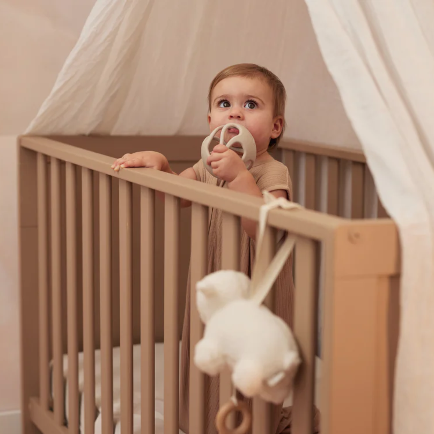 Jollein Bidebold i Silikone – Nougat