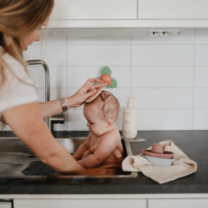 Mushie Babybørste 2-pak Blush/Shifting Sand