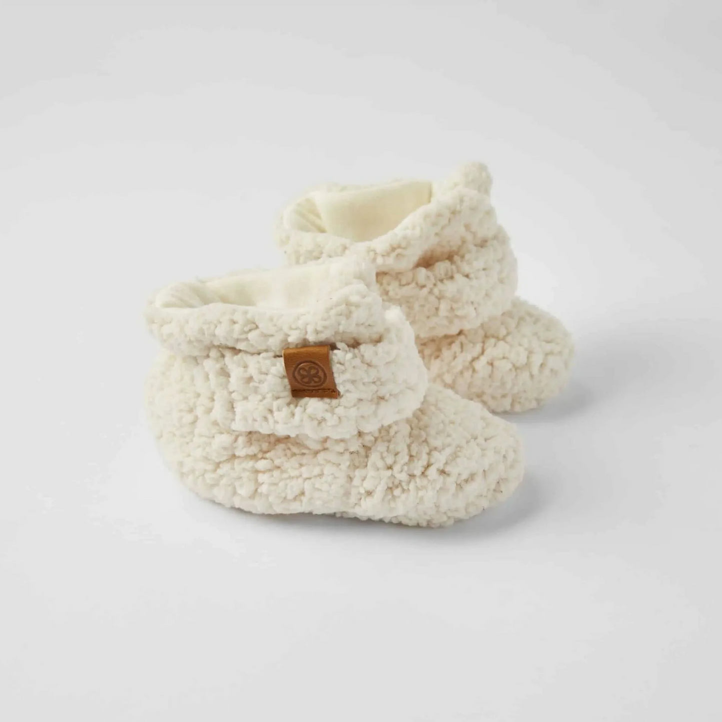 Cloby Teddy Booties – Off White