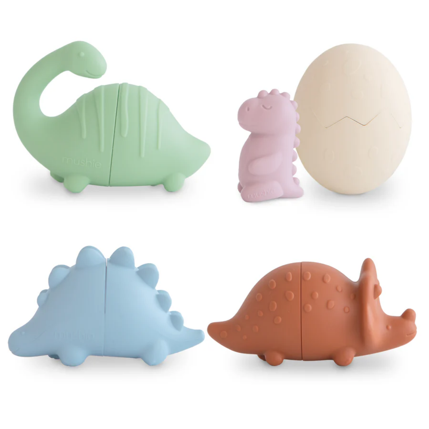 Mushie Badelegetøj - Dinosaur – 4 stk.