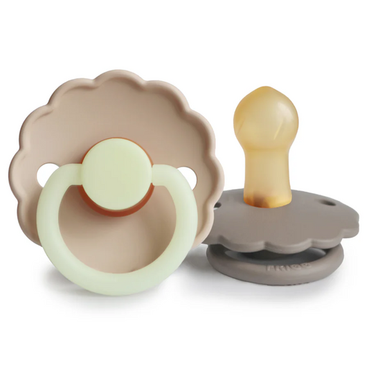 FRIGG Daisy Nat Sutter i Latex 2-pak - Portobello / Croissant